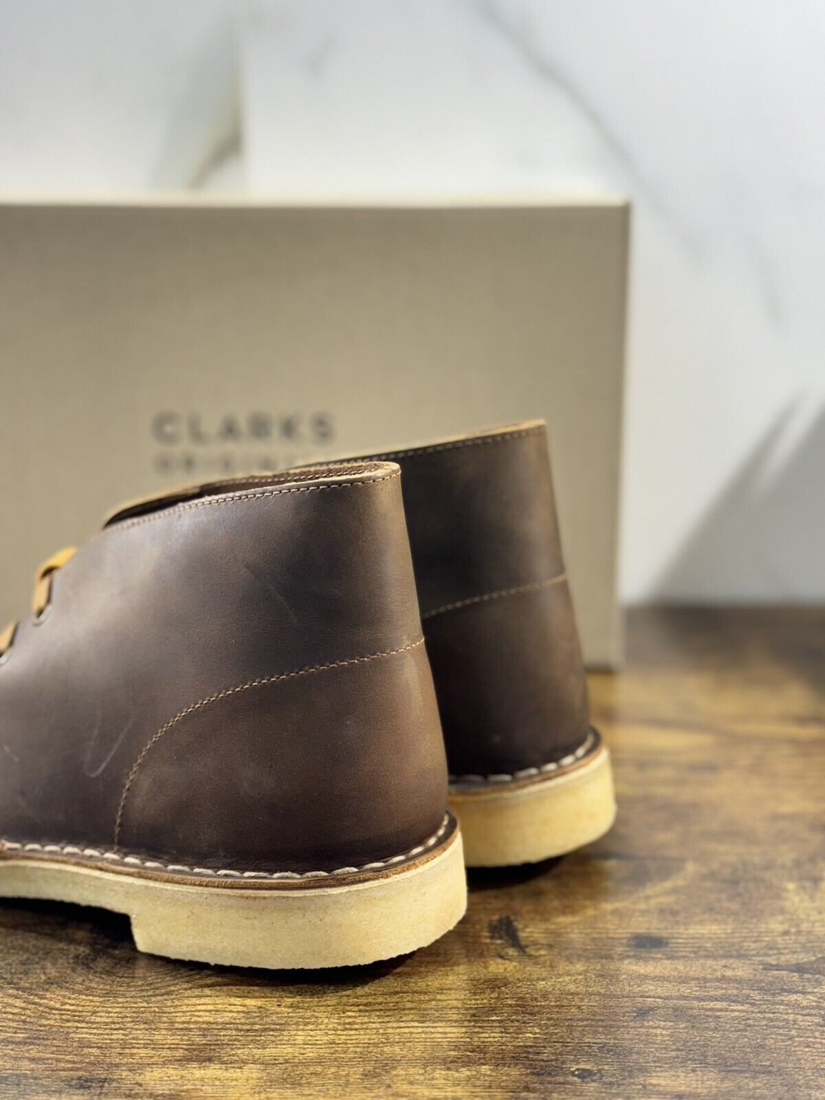 Clarks Desert Boot  Scarpa Uomo Pelle  Brown  Icon Clarks Men Shoes 40