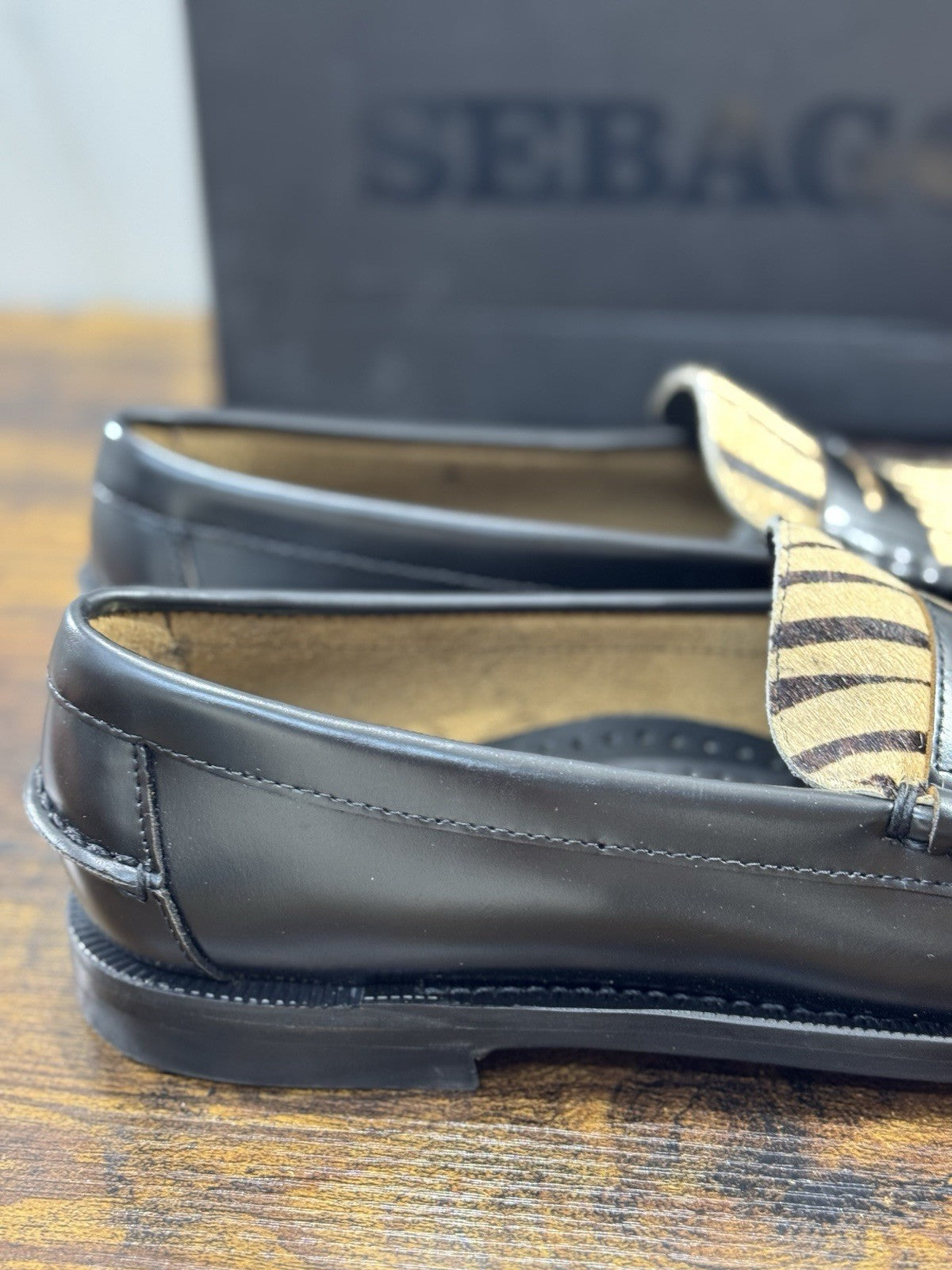 Sebago Dan Vamp Wild Nero Tiger Sebago Mocassino Donna 38