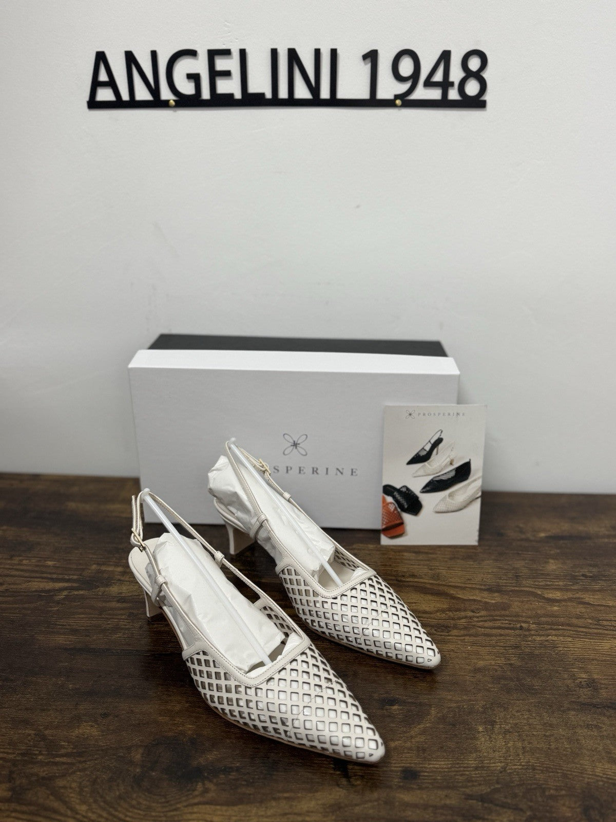 Prosperine Sling Back Pelle Bianca Traforata   Casual Prosperine Donna 37.5