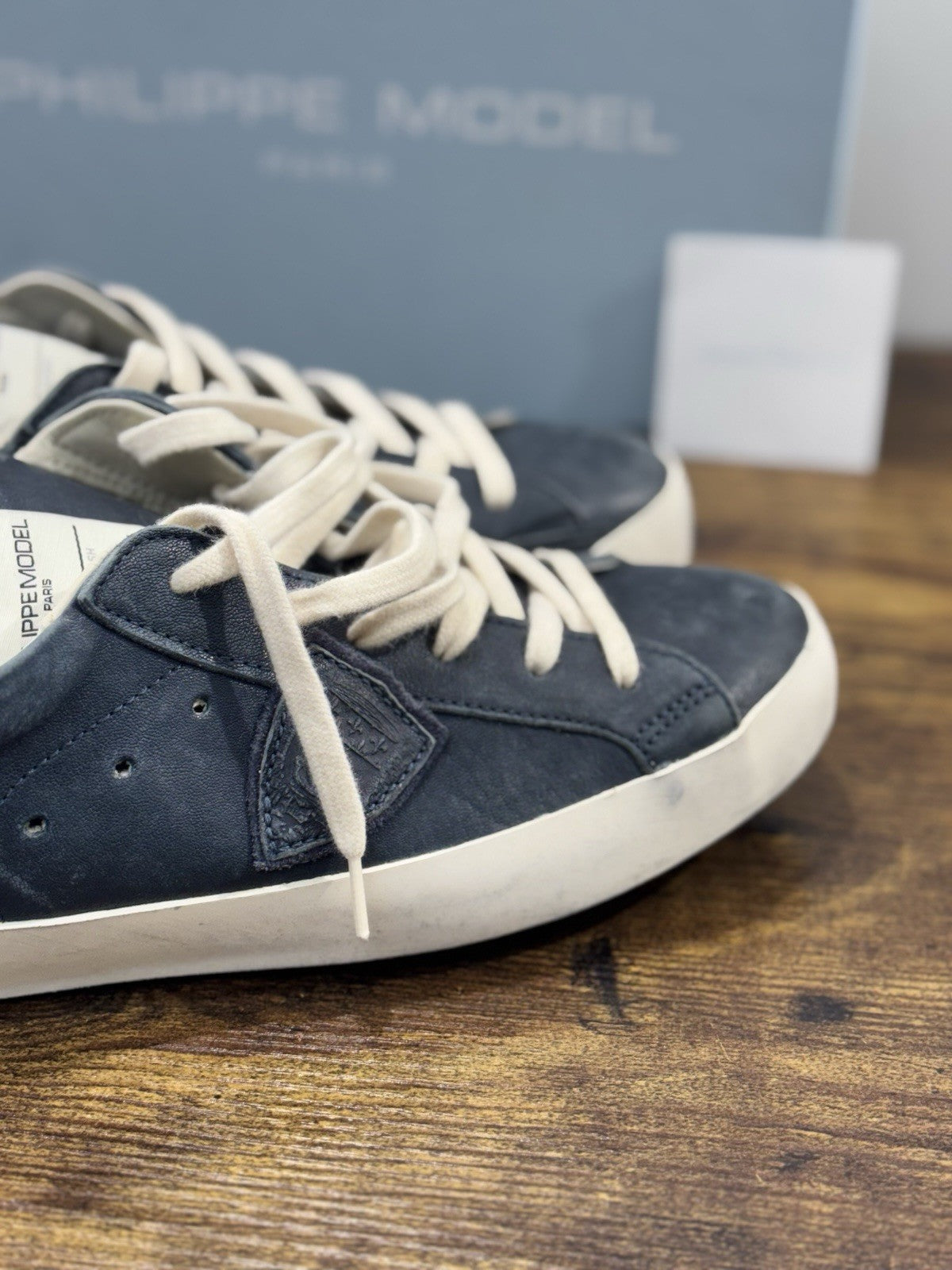 Philippe Model  Paris L u Pelle Blu  Bianca Casual Uomo 40