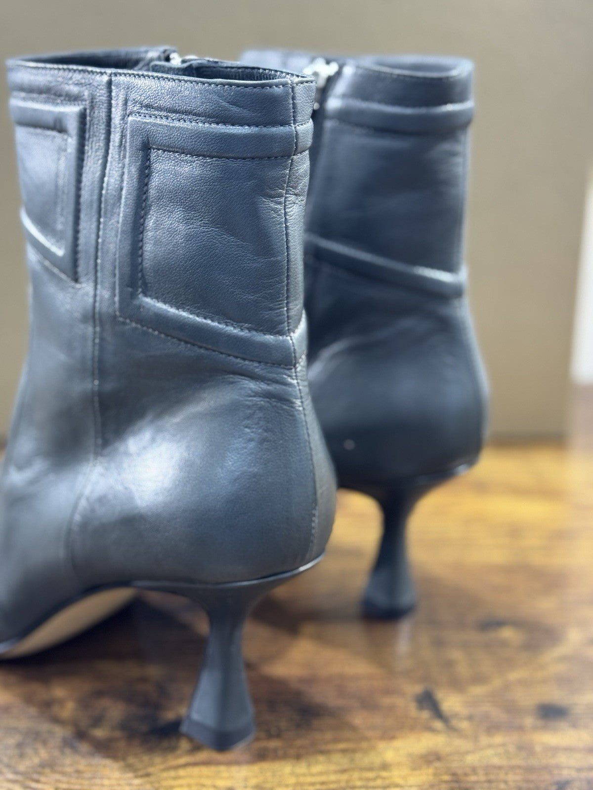 Pomme D’or Stivaletto   Pelle Asfalto    Casual Luxury Boot  Donna 41