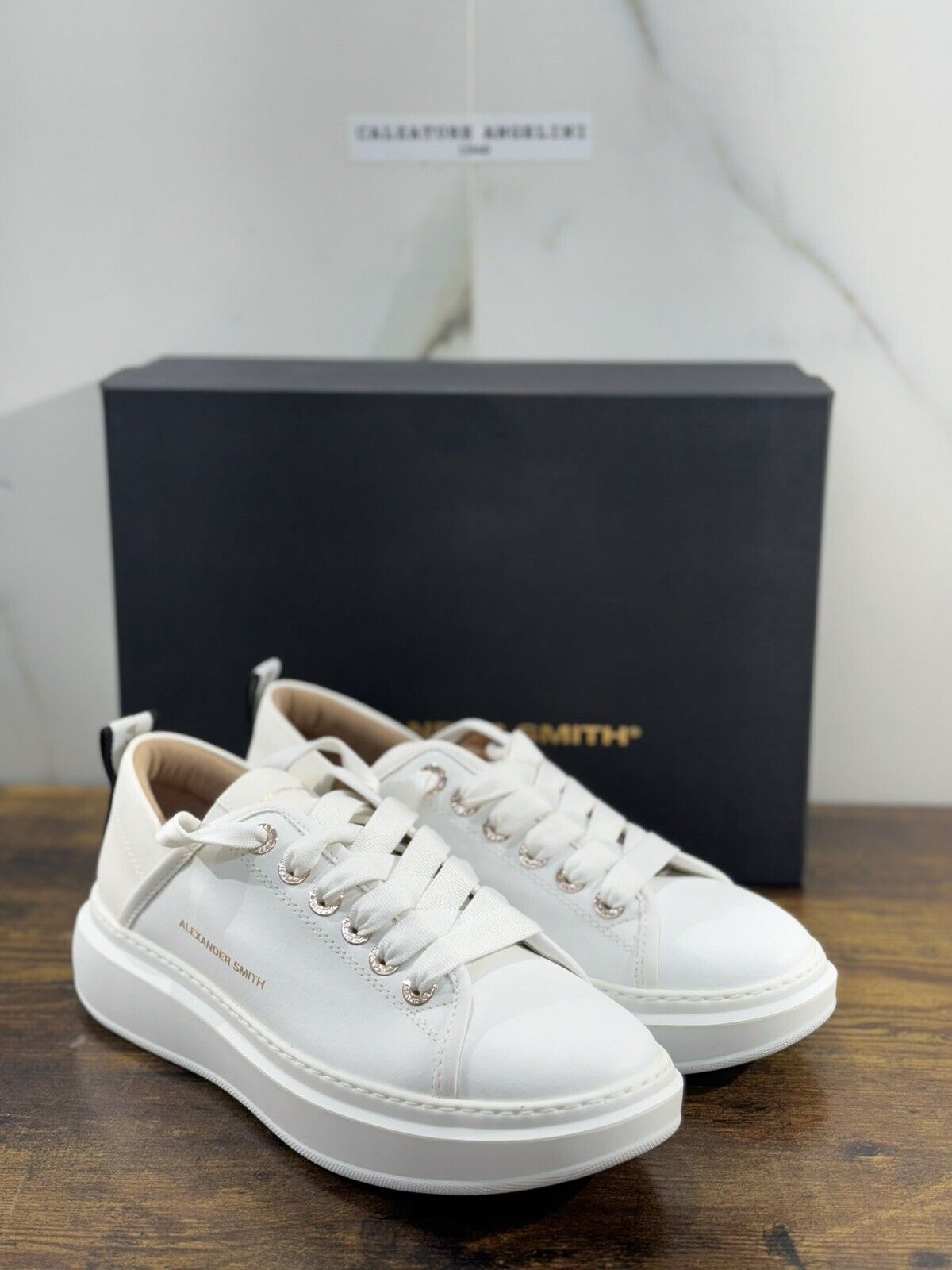 Alexander Smith London  Sneaker Donna Wembley  Pelle White   39