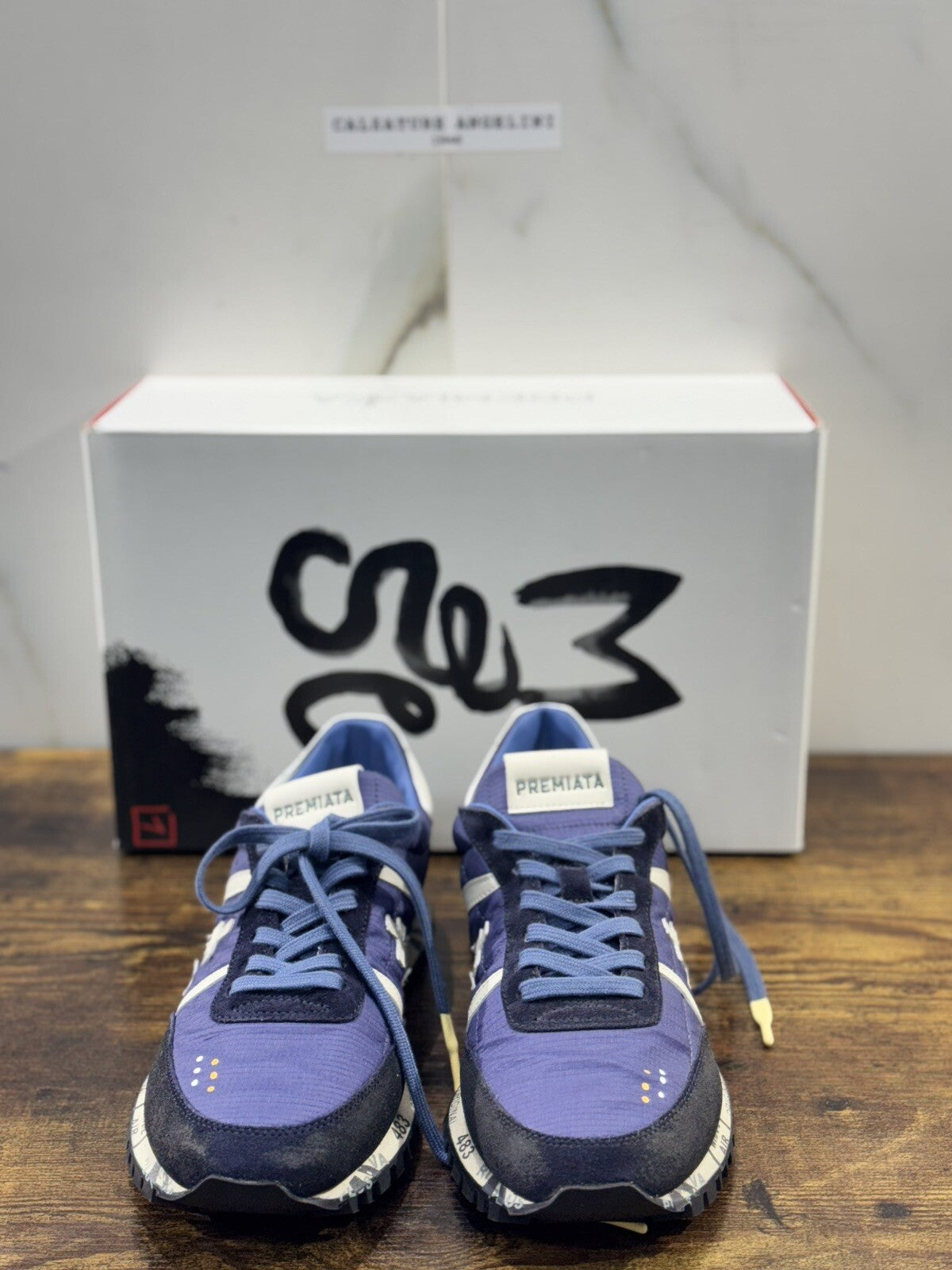 Premiata Sean Sneaker Uomo Pelle Blu    Casual Sneaker Premiata Uomo 39