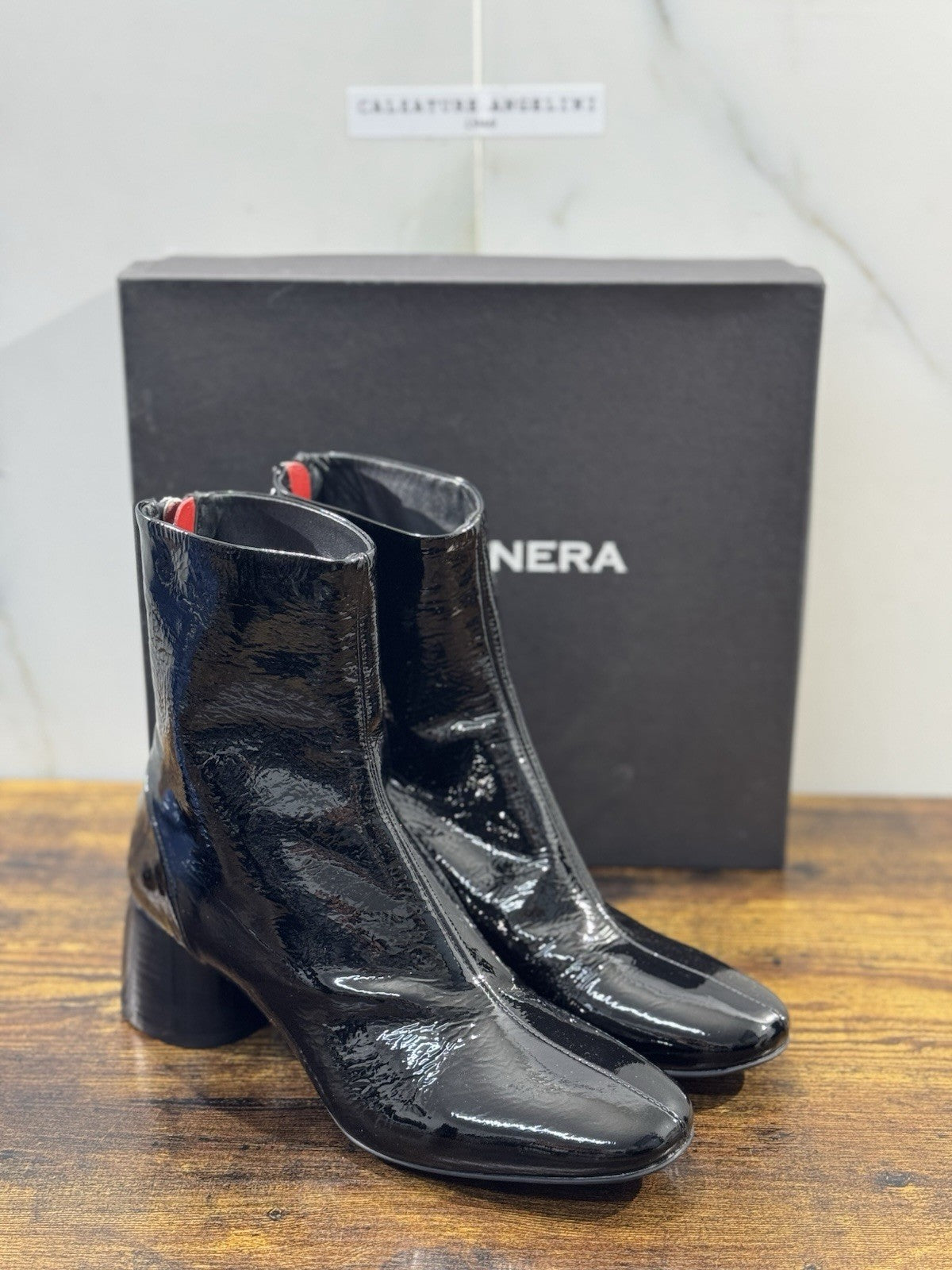 HALMANERA Stivaletto Donna Caren   Pelle    Con Tacco Casual Handmade Boot 41