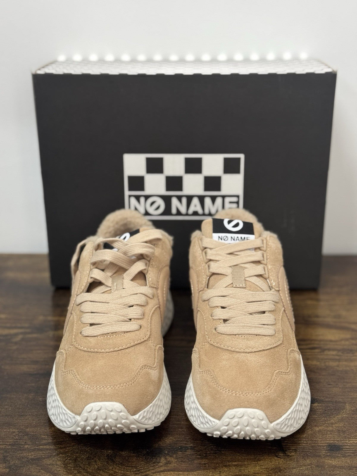 No Name Sneaker Suede Beige Casual Donna 39