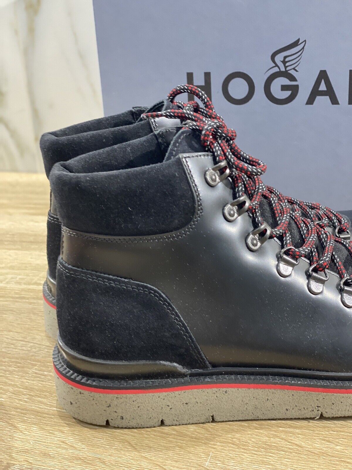 Hogan H334 Pedula Uomo Pelle Nera Casual Boot Men Hogan Luxury Hogan 40