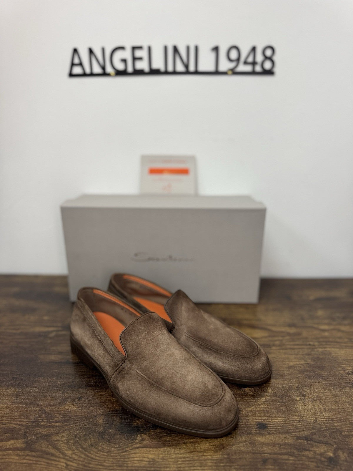Santoni Mocassino Summer Walk Suede Brown Casual Santoni Uomo 40