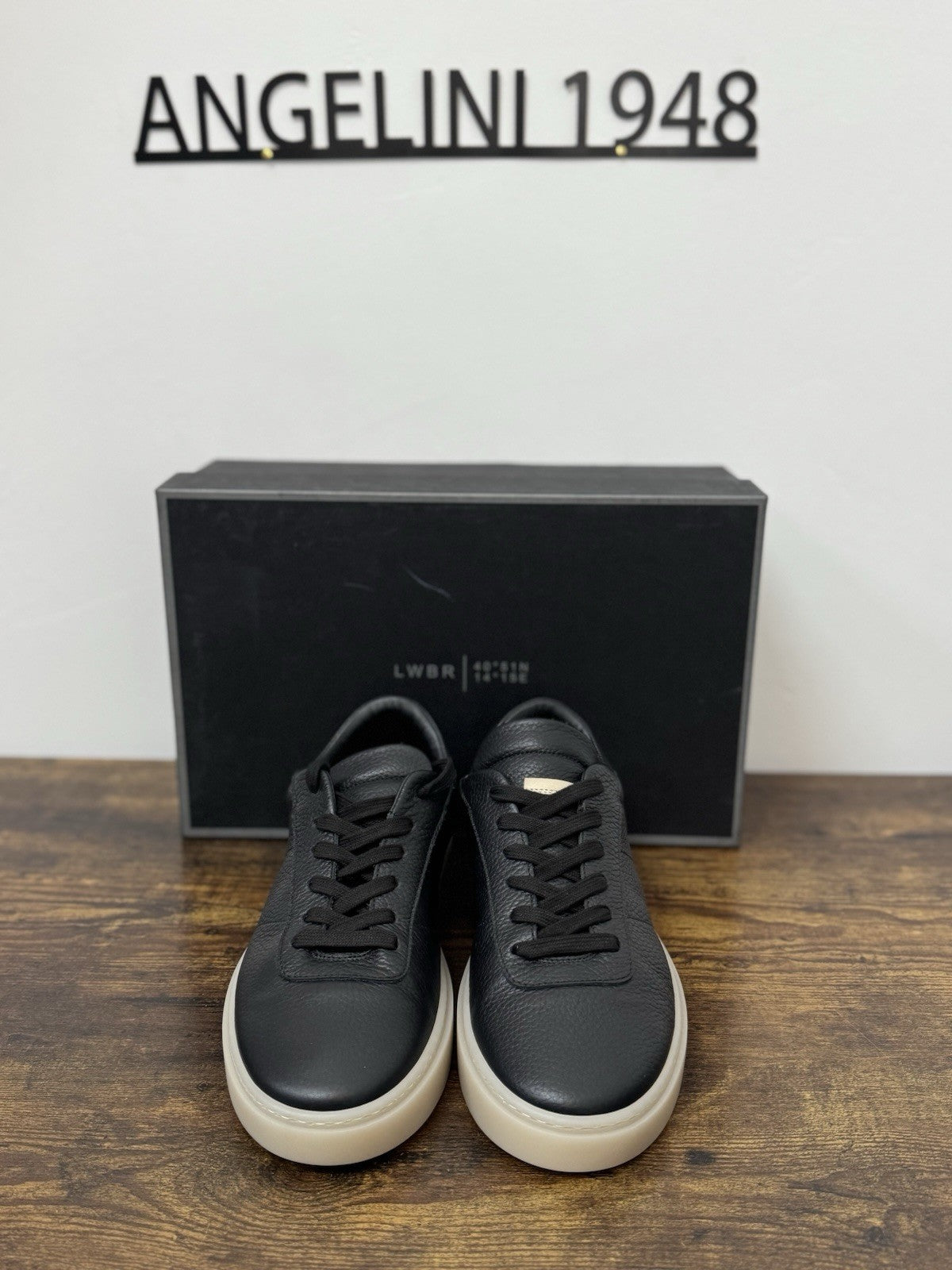 Low Brand Sneaker Pelle Nera Casual Uomo 45