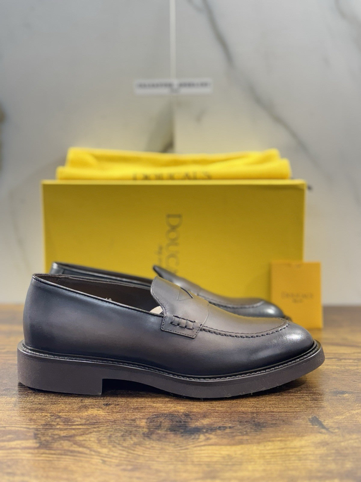 Doucal’s Mocassino  Uomo Pelle T Moro   Luxury Men Doucal’s Extra Light 42.5
