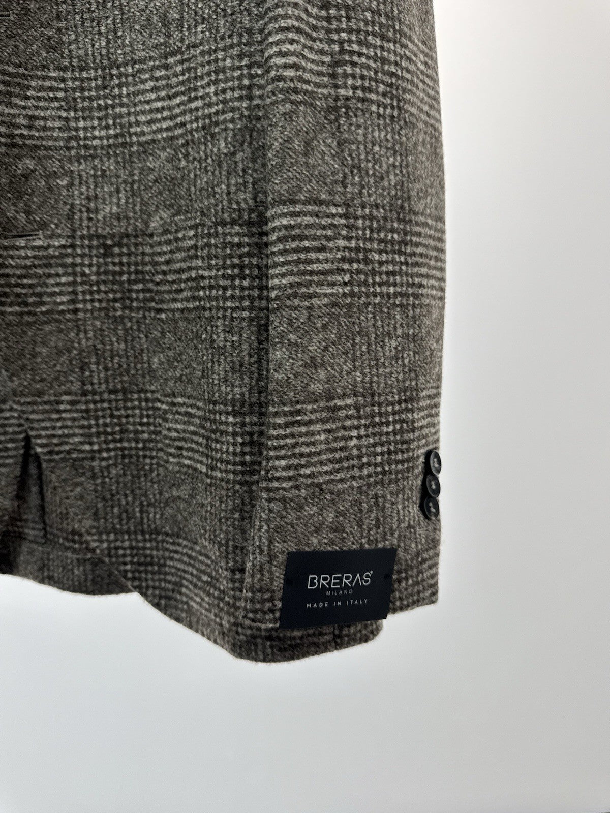 Breras Milano Giacca   Check Tortora Uomo 48