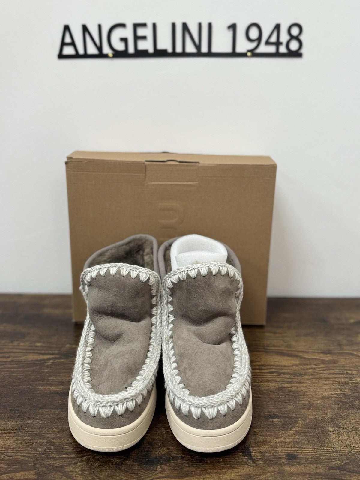 Mou New Eskimo Sneaker Suede Grey Casual Mou Boot Donna 39