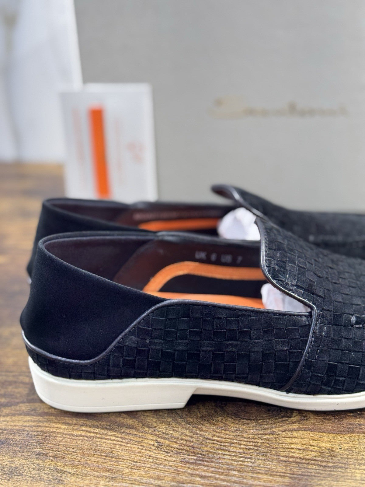 Santoni Mocassino Summer Walk Suede Nero Luxury Santoni Scarpe Uomo 40