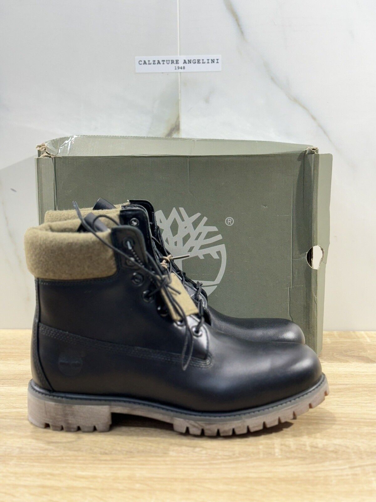 Timberland 6 Inch Pelle Nera     Uomo Boot Timberland Icon Waterproof 44