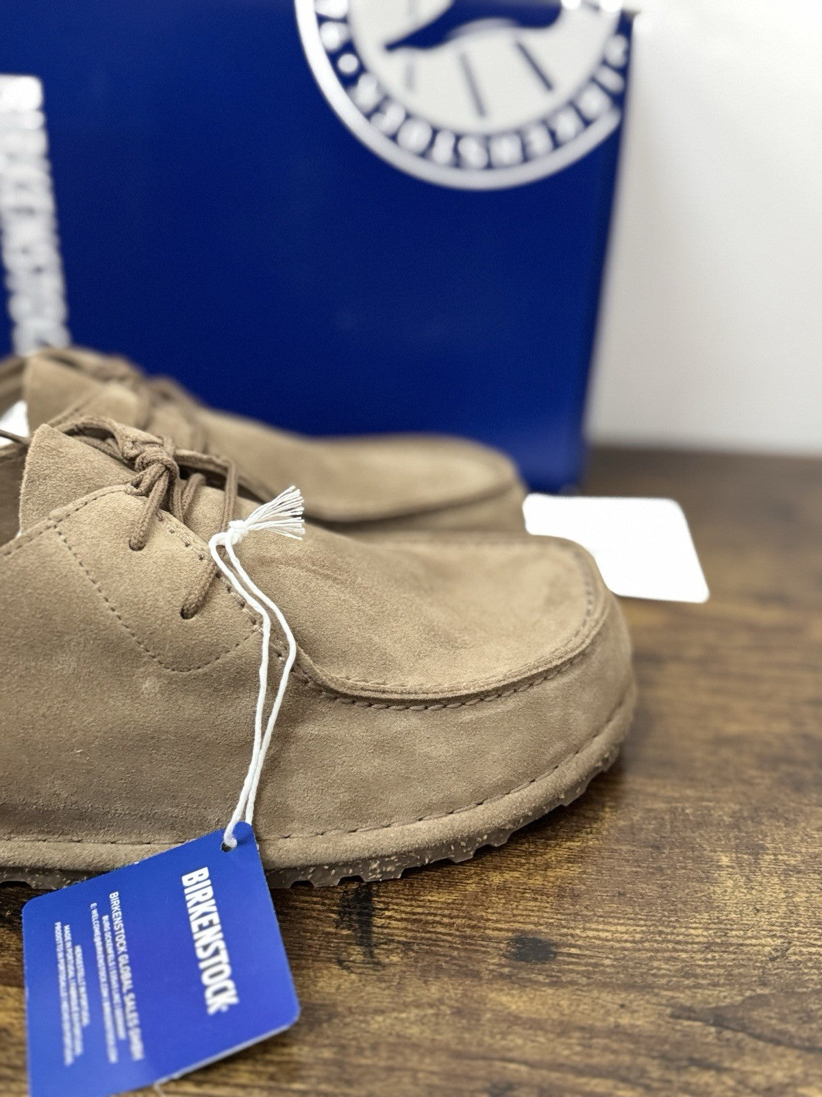 Birkenstock Utti Lace Suede Taupe  Scarpa Uomo 40