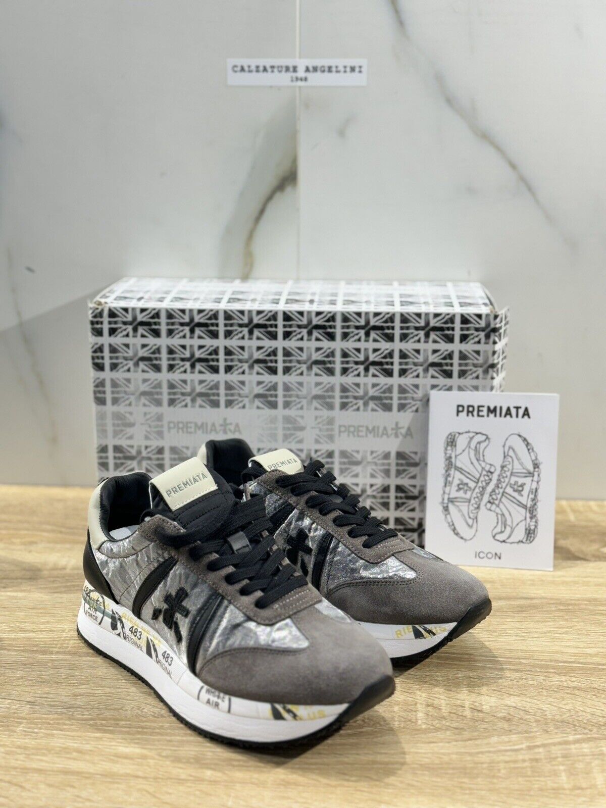 Premiata Conny   Sneaker Donna  Grigia   Casual Sneaker Woman Premiata 36