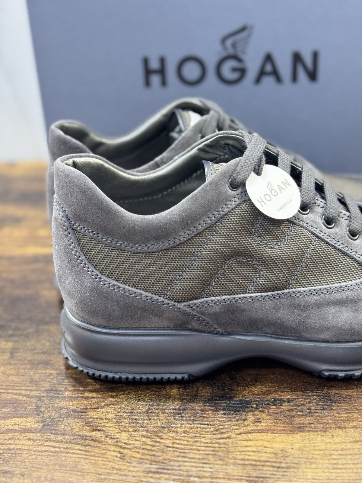 Hogan Interactive Suede Grey Casual Uomo Hogan 43