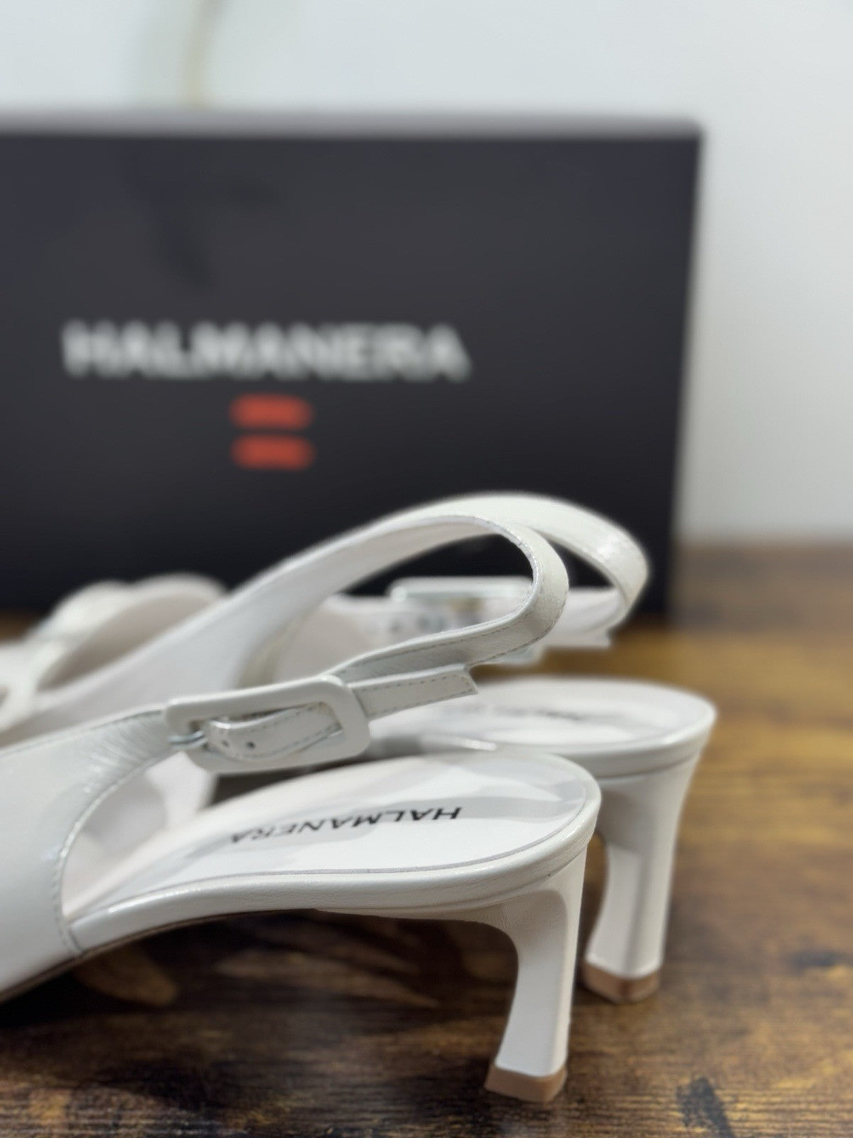 HALMANERA Sling Back Pelle Tofu Luxury Made In Italy Donna 41