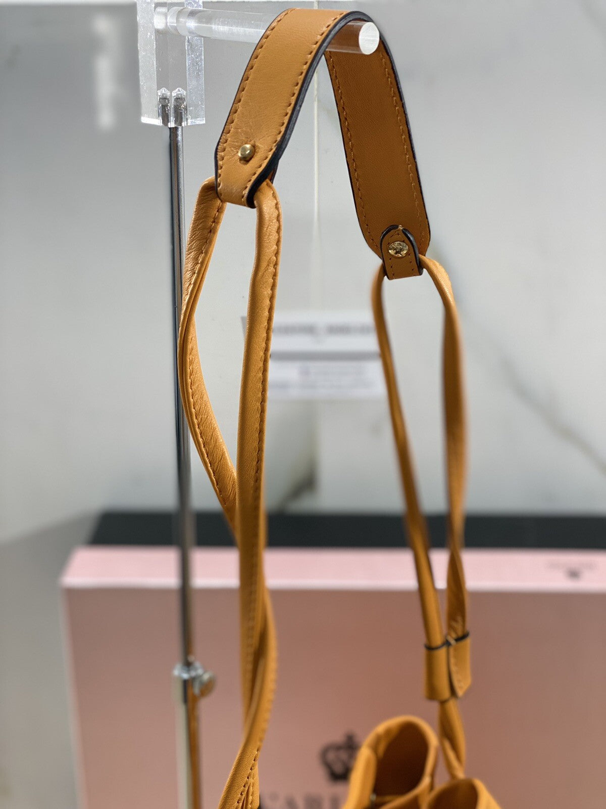 L’arianna Borsa donna in pelle Gialla Plisse  secchiello made in italy pelle