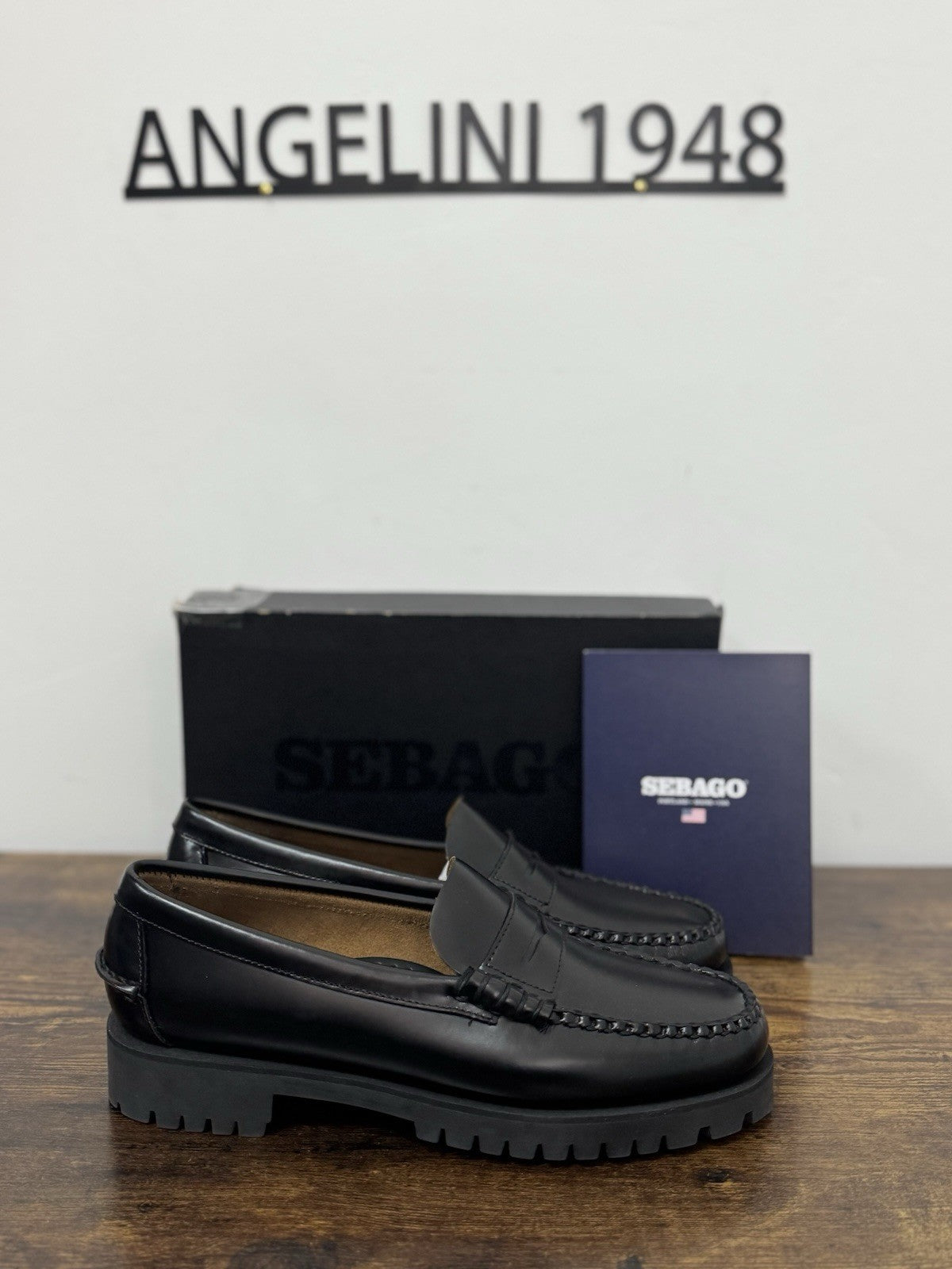 Sebago Dan Lug  Pelle Nero Mocassino Sebago Donna 40.5