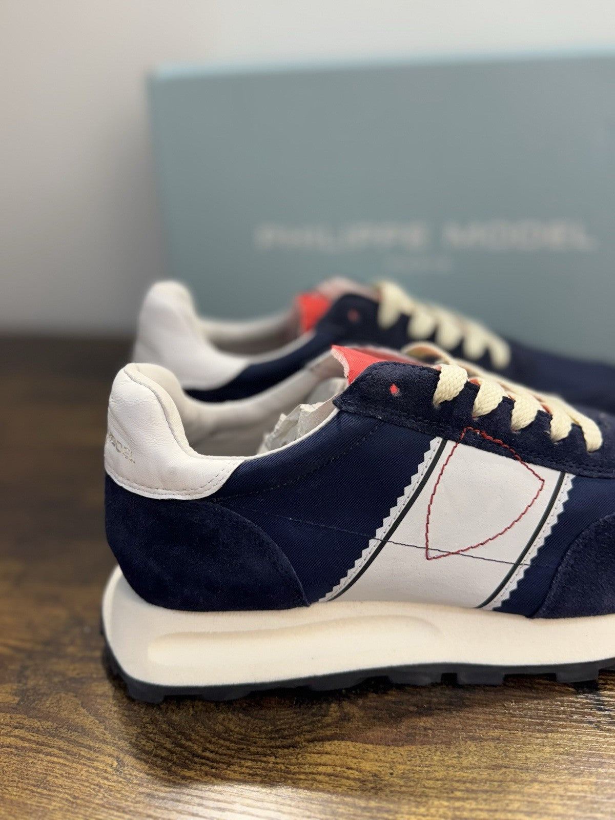 Philippe Model Tour Low Sneaker Pelle Blu     Casual Uomo 40