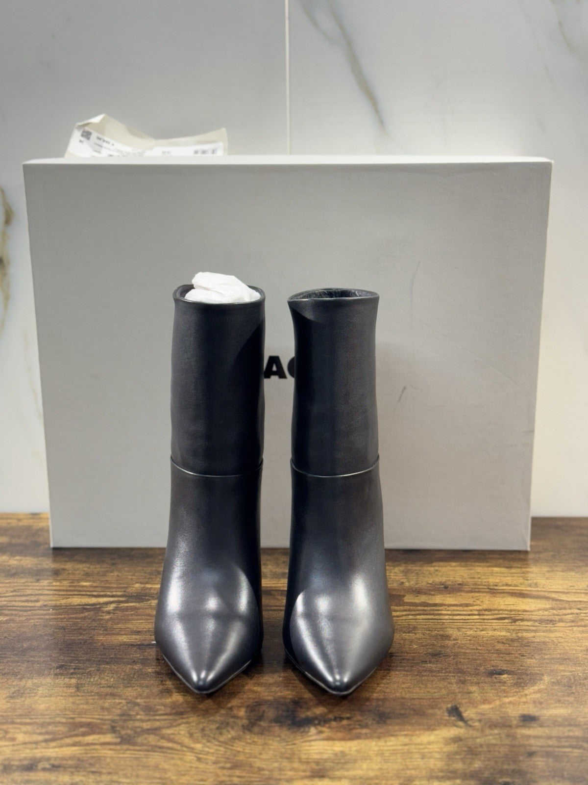 Lola Cruz stivaleletto  Pelle Nero  luxury boot woman 36