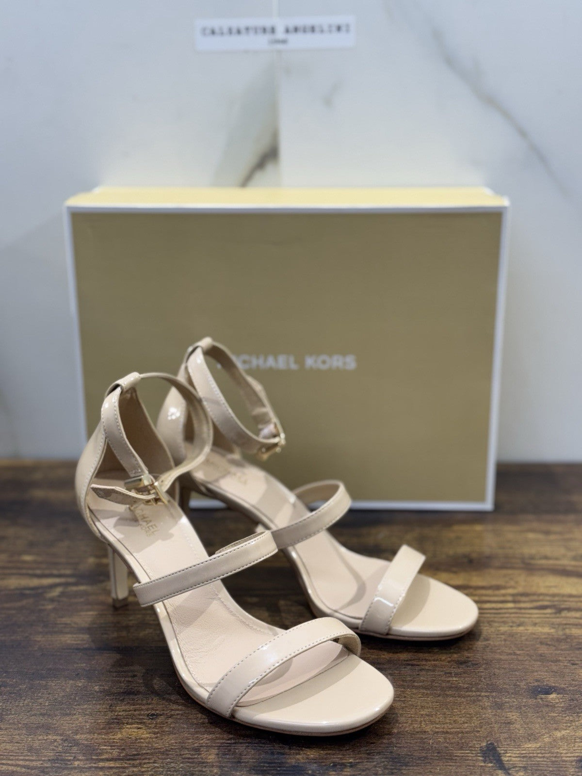 Michael Kors Sandalo Koda   In Pelle Beige  Casual Donna 36.5