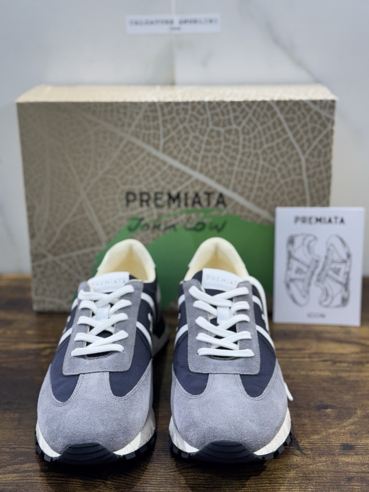 Premiata Sneaker Uomo John Low Grey White Casual Premiata Men Shoe 44