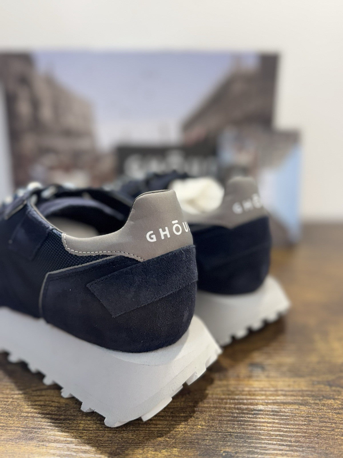 Ghoud Rush Sneaker Suede Blu Casual Scarpa Uomo 45