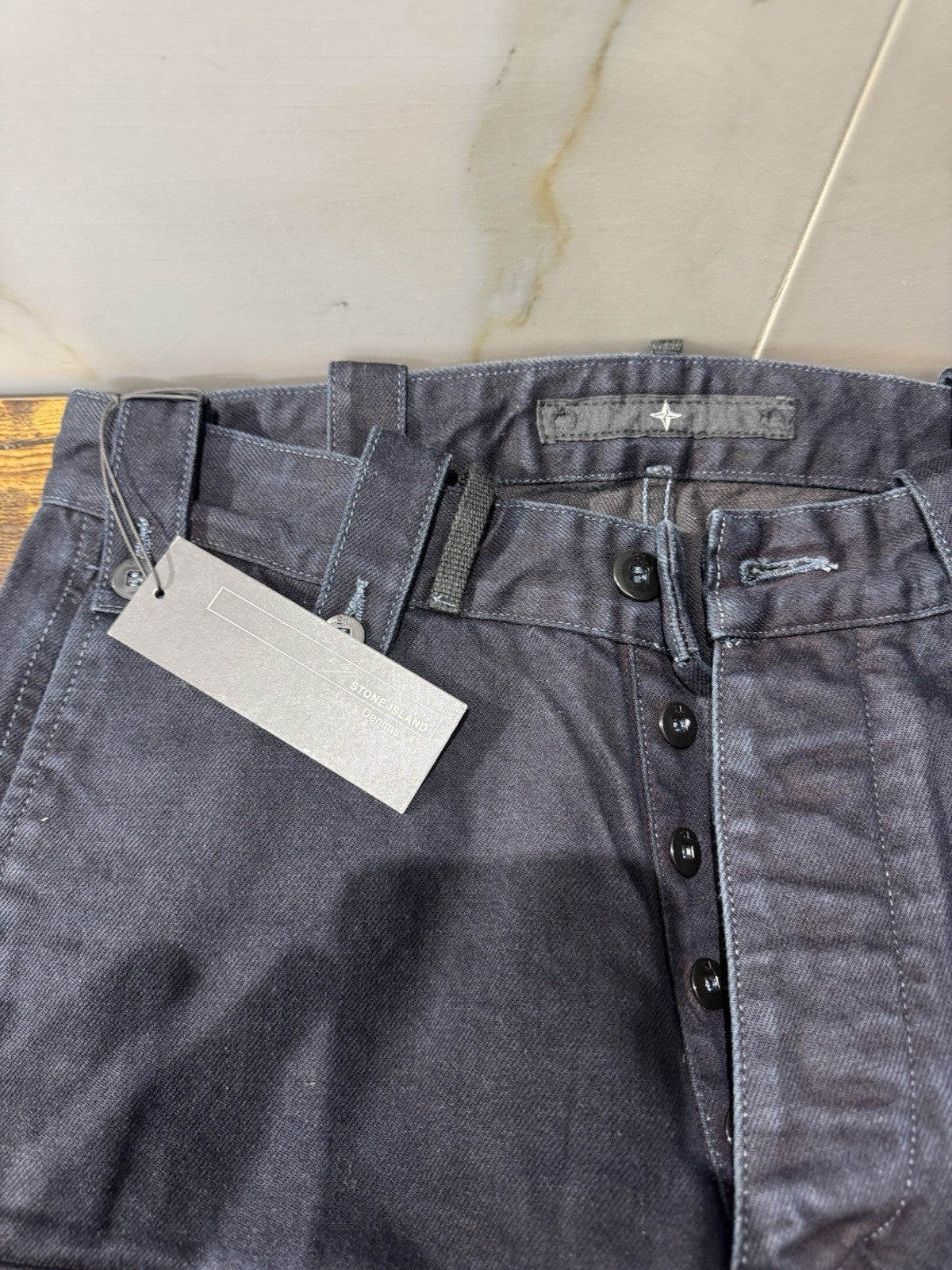 Stone Island Pantalone Cargo Denim Tasconi Limited Stone Island Uomo 46