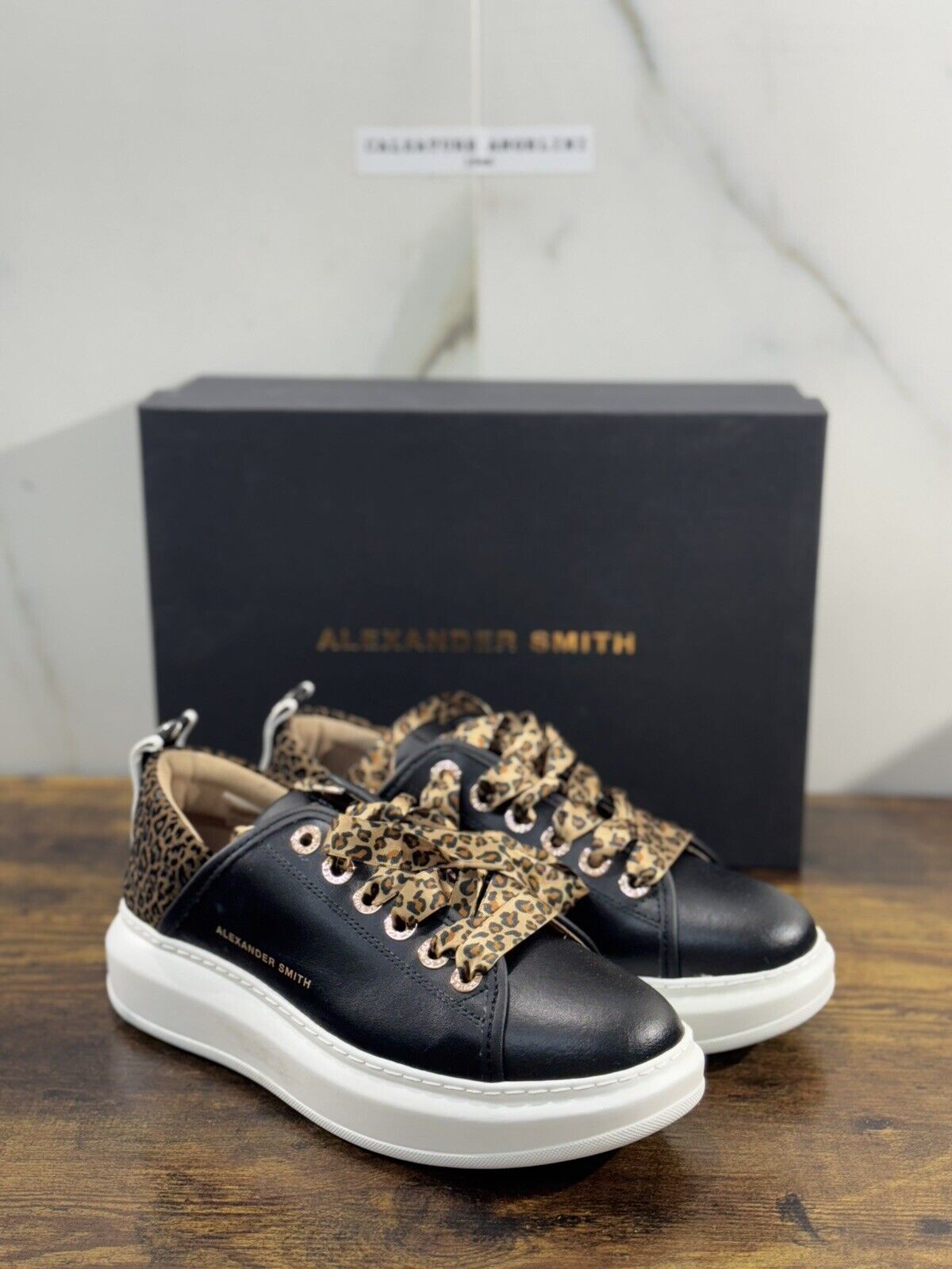 Alexander Smith London  Sneaker Donna Wembley  Pelle Nera  38