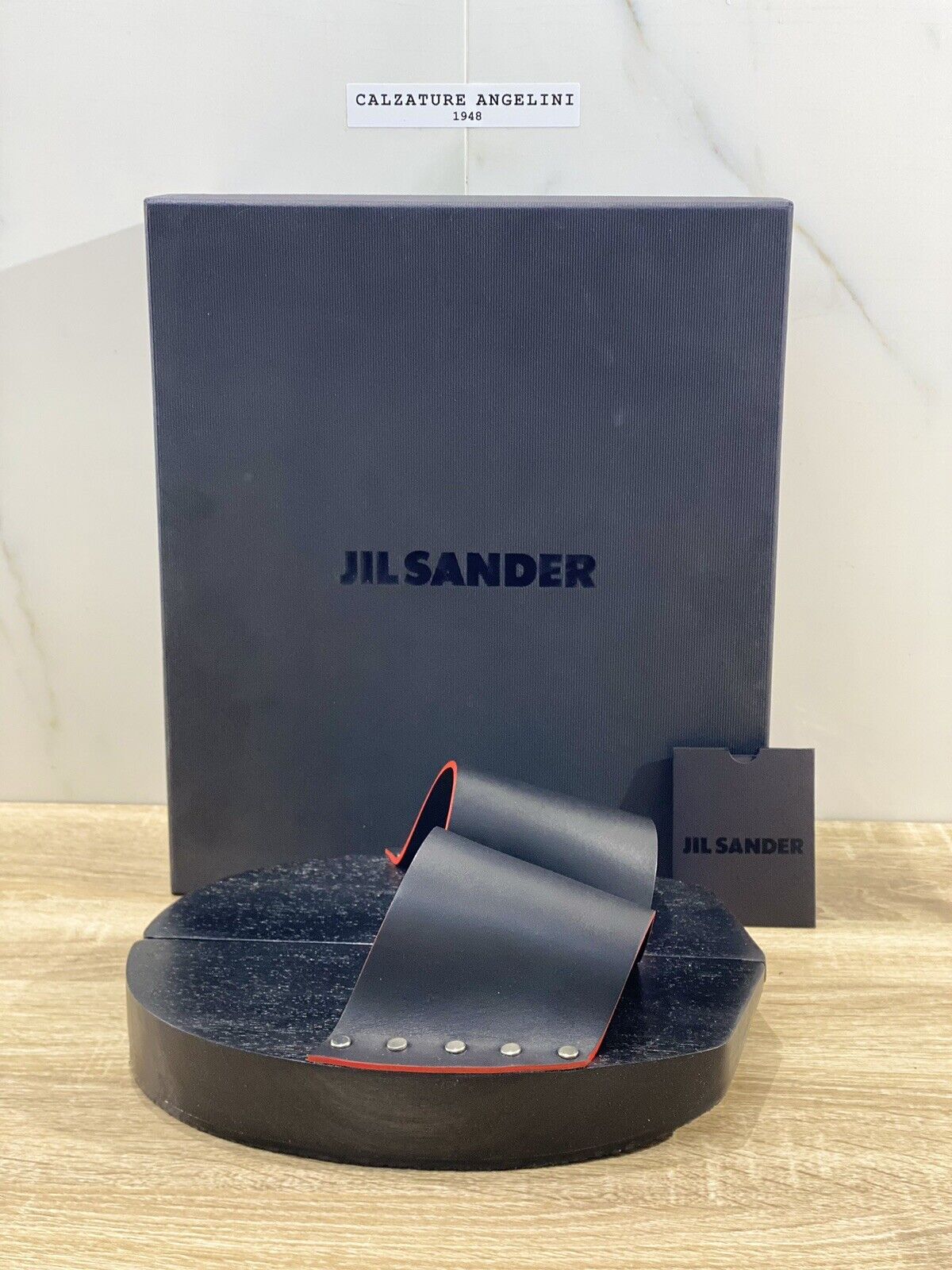 Jil Sander Japanese clog waxy Nero pelle luxury jil sander woman shoes 36