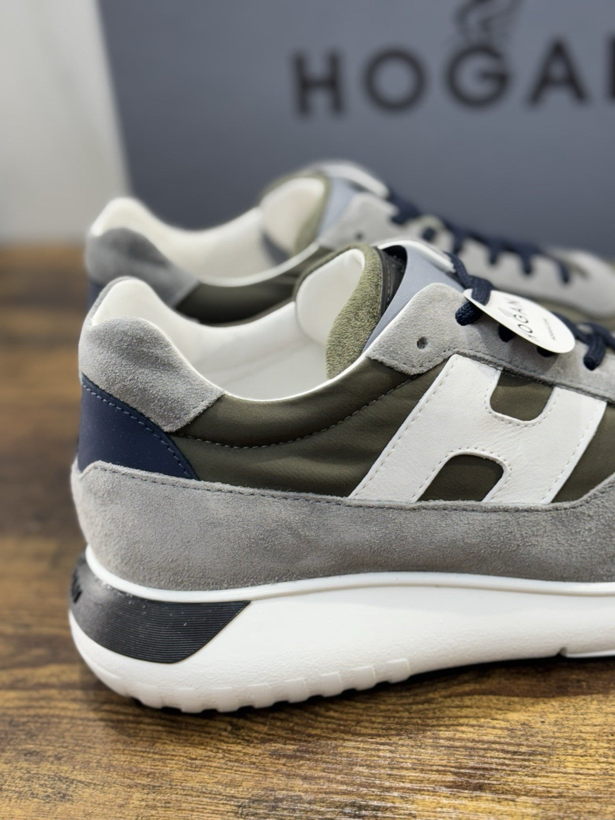 Hogan Interactive 3 Pelle Suede Grey  Verdone Casual Hogan Uomo 39