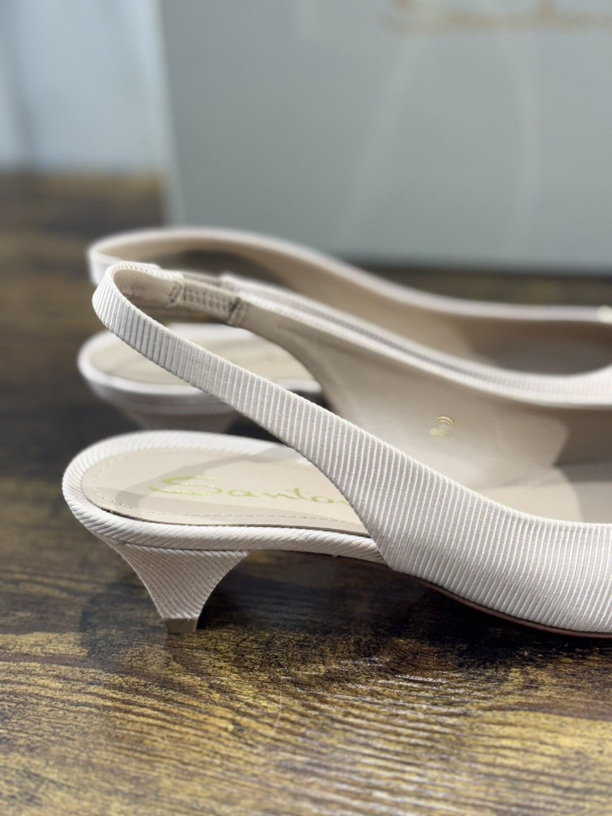 Santoni Sling Back Donna Cipria  Luxury Woman Santoni Shoes 36.5