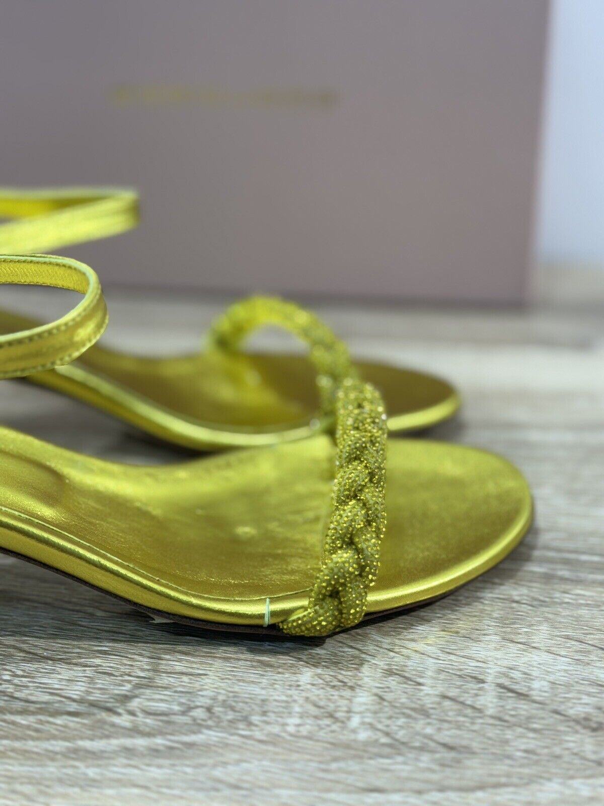 Eddi Cuomo Luxury Sandals Donna In Pelle Giallo  Fatti A Mano  Handmade 39