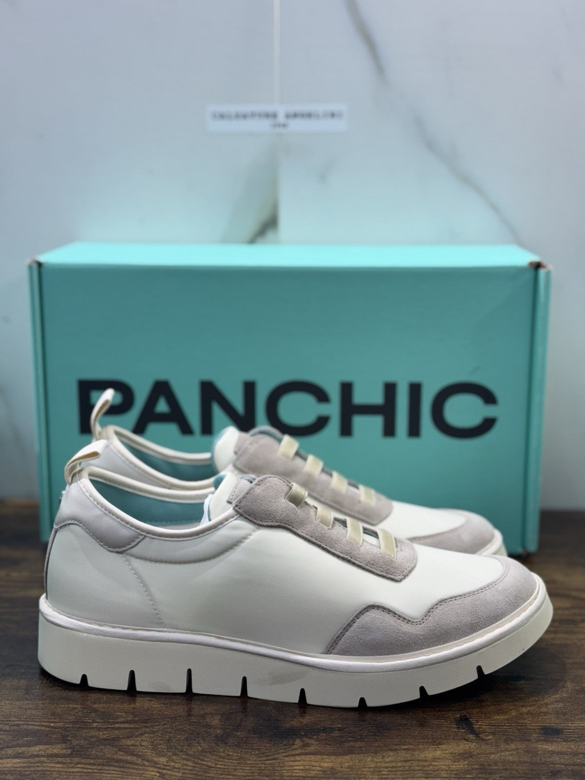 Panchic Slip On Scarpa Suede Nylon Ghiaccio Casual Uomo 44