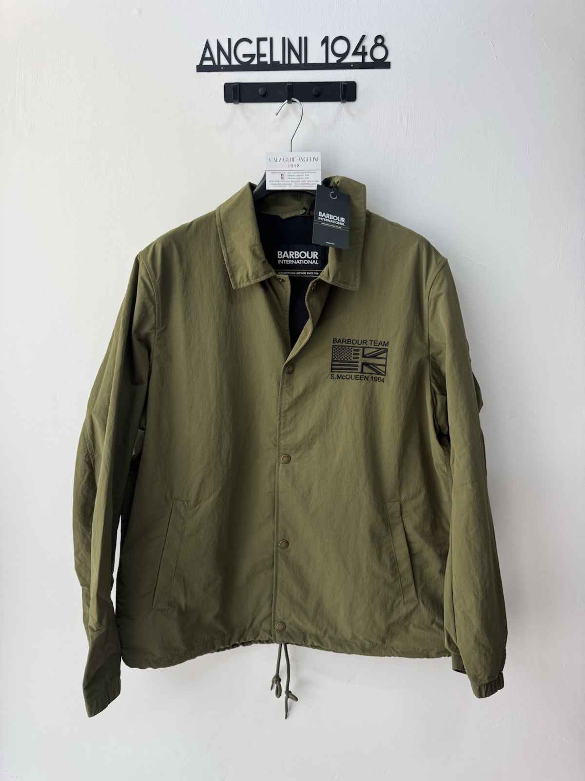 Barbour Coach Casual Jacket Verde Steve McQueen Uomo Xl