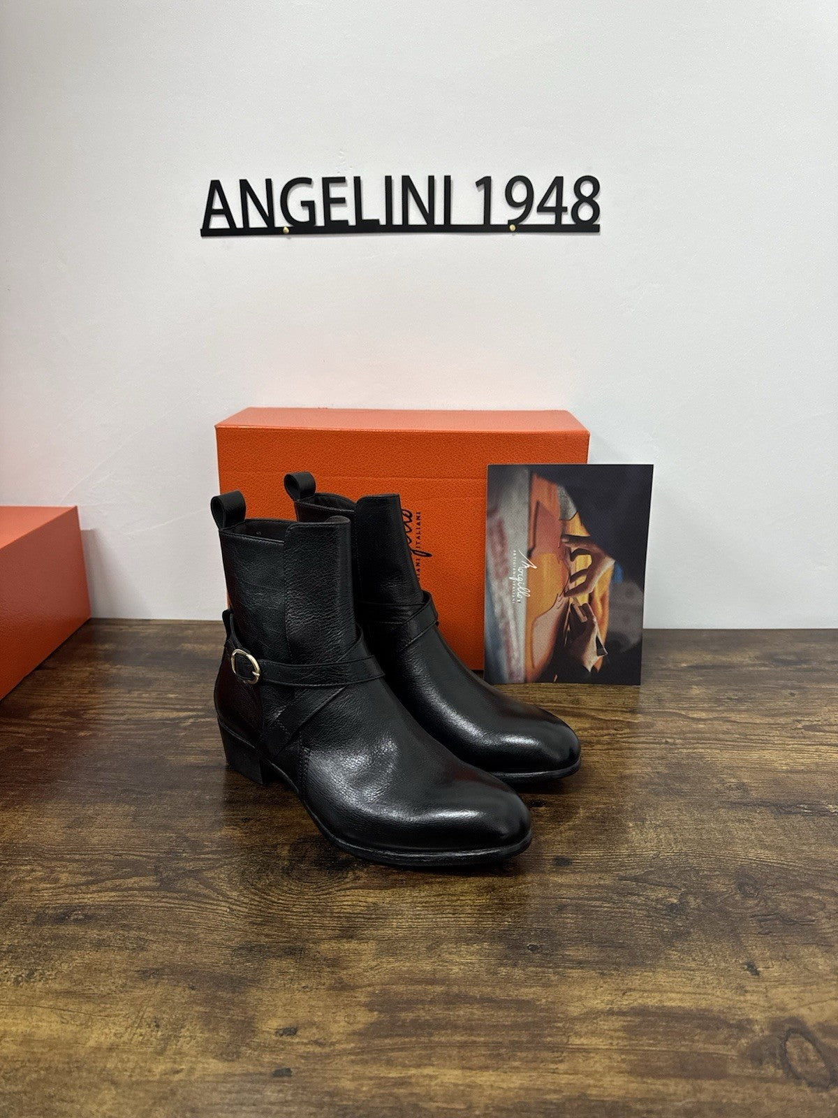 Morgillo Stivaletto Texano Pelle Nero  100% Made In Italy Casual Donna 40