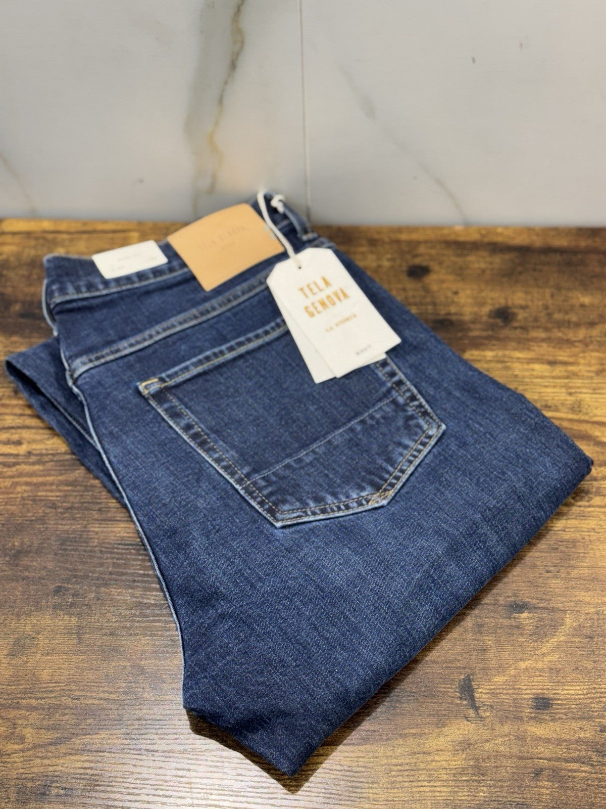 Tela Genova Jeans Uomo Icon Blu Taglia 34 Slim Fit 
