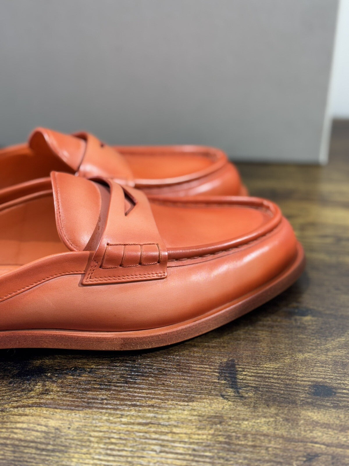 Santoni Sandalo Donna In Pelle Orange   Super Soft Luxury Woman Shoe 39