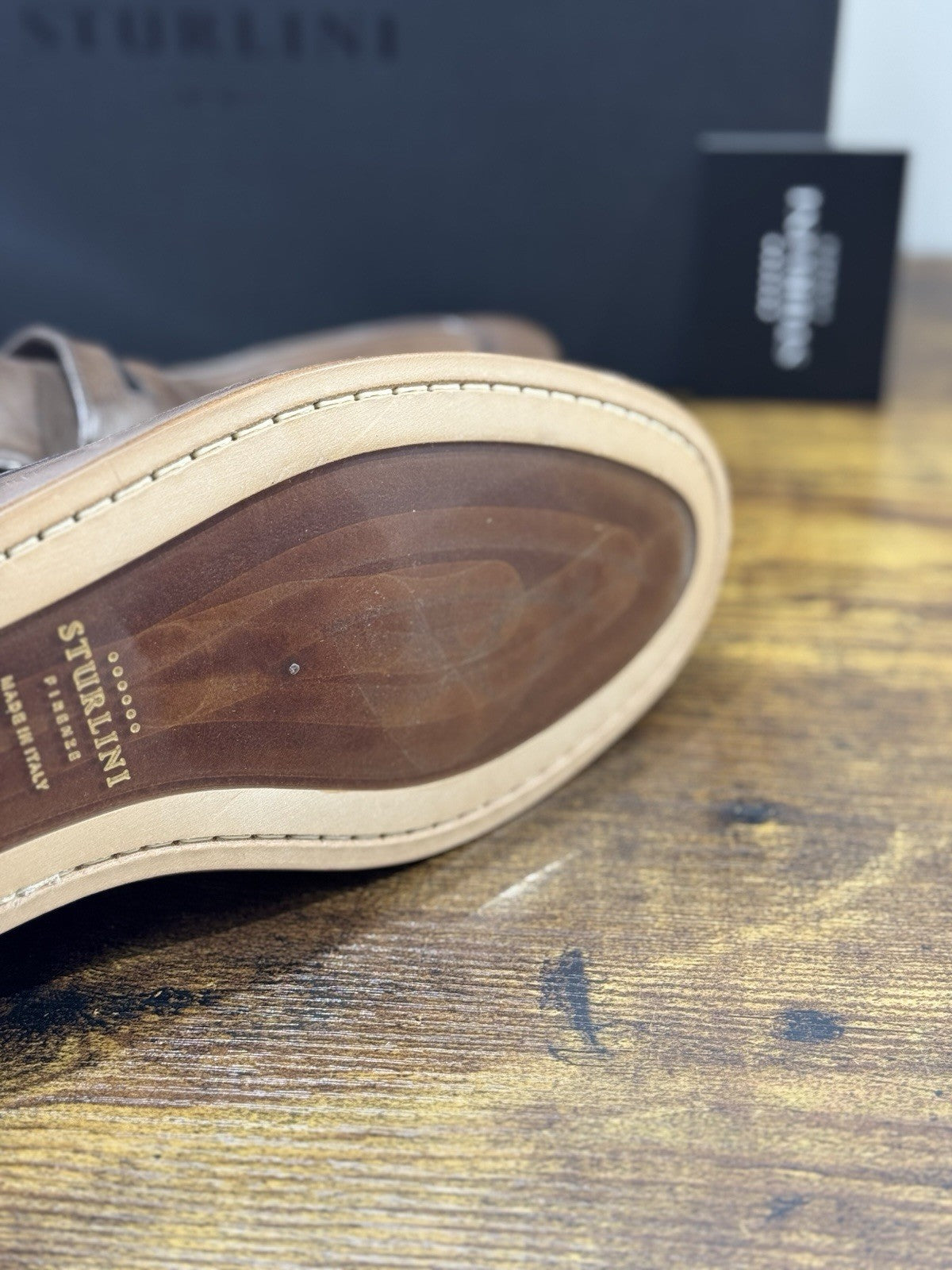 Sturlini Firenze Mocassino  Uomo Pelle Cioco     Luxury Craftmanship Men 43.5