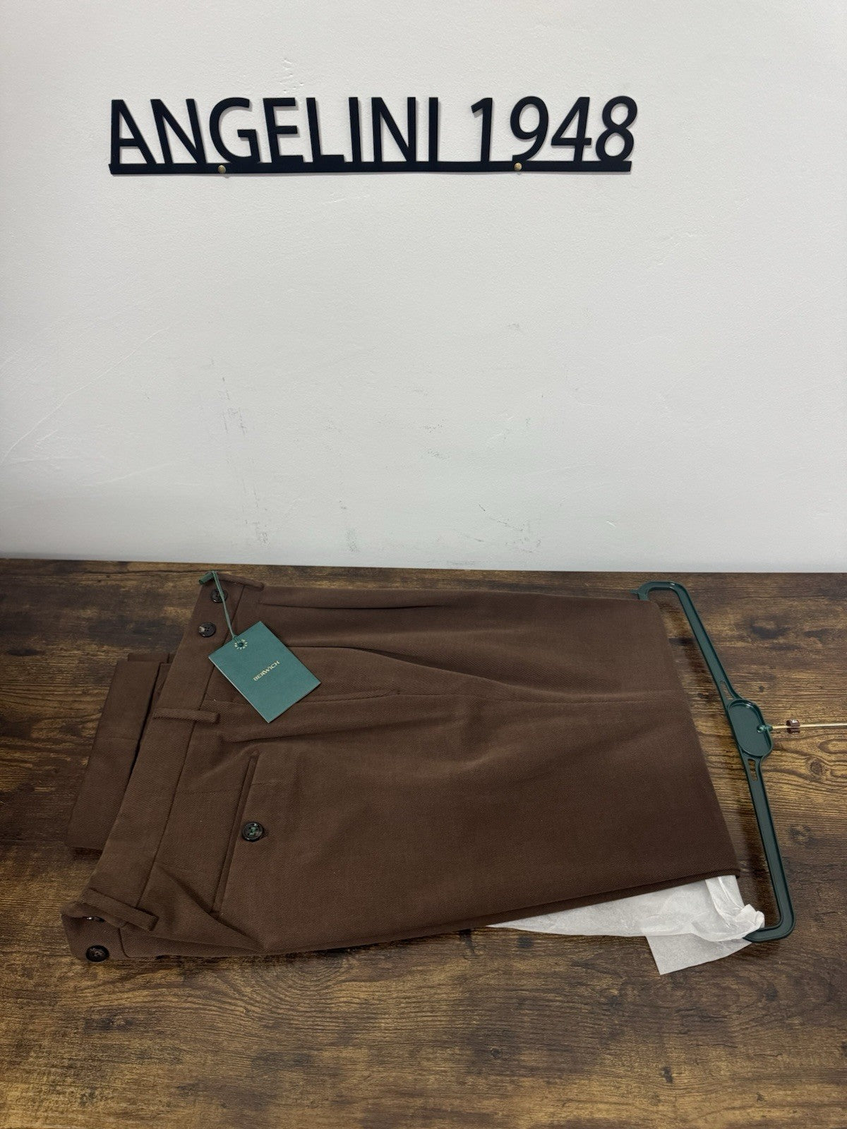 Berwich Pantalone Barber Marrone  Soft Cotton  Uomo 54