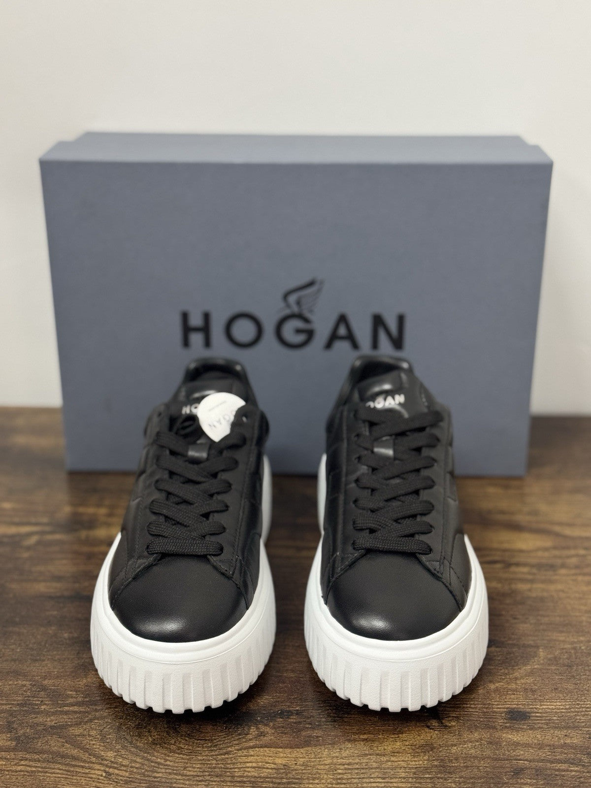 Hogan H Stipes  Sneaker Pelle Nero   Casual Hogan Donna 35