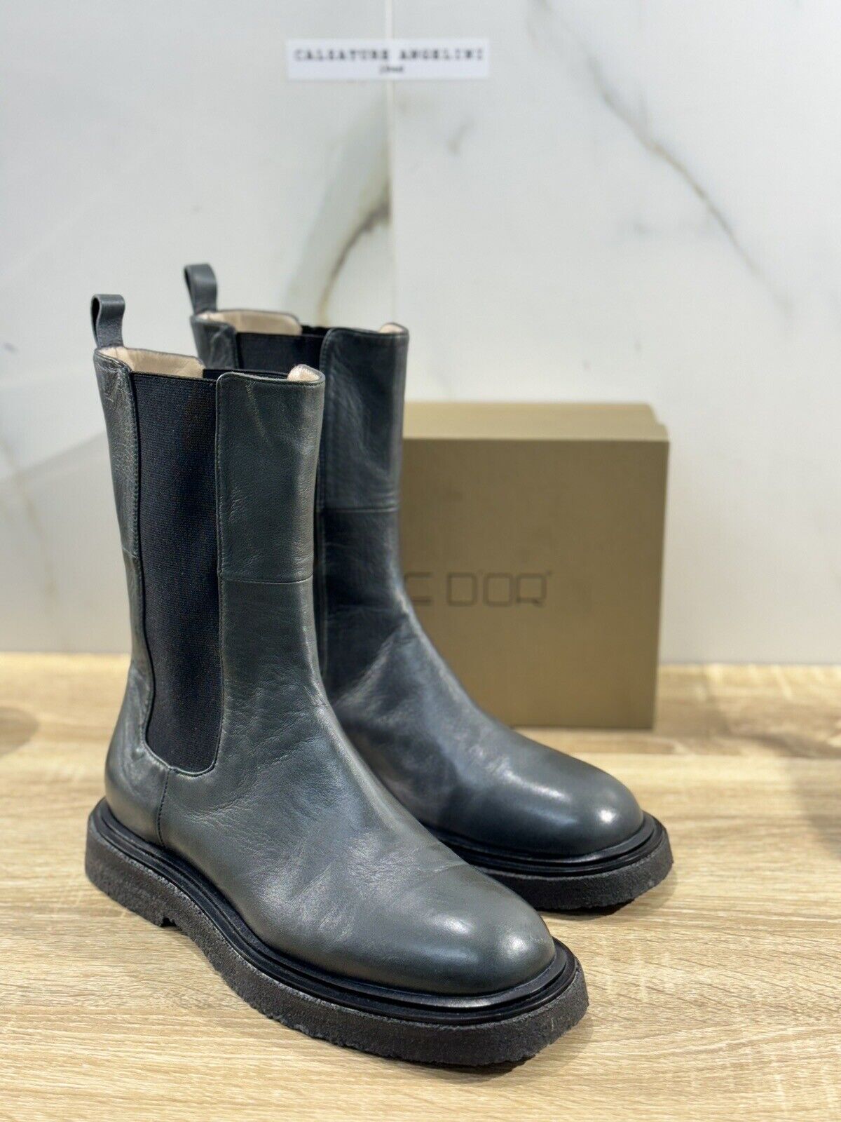 Pomme D’or Chelsea Boot  Donna  Pelle Asfalto  Casual Luxury Boot  41