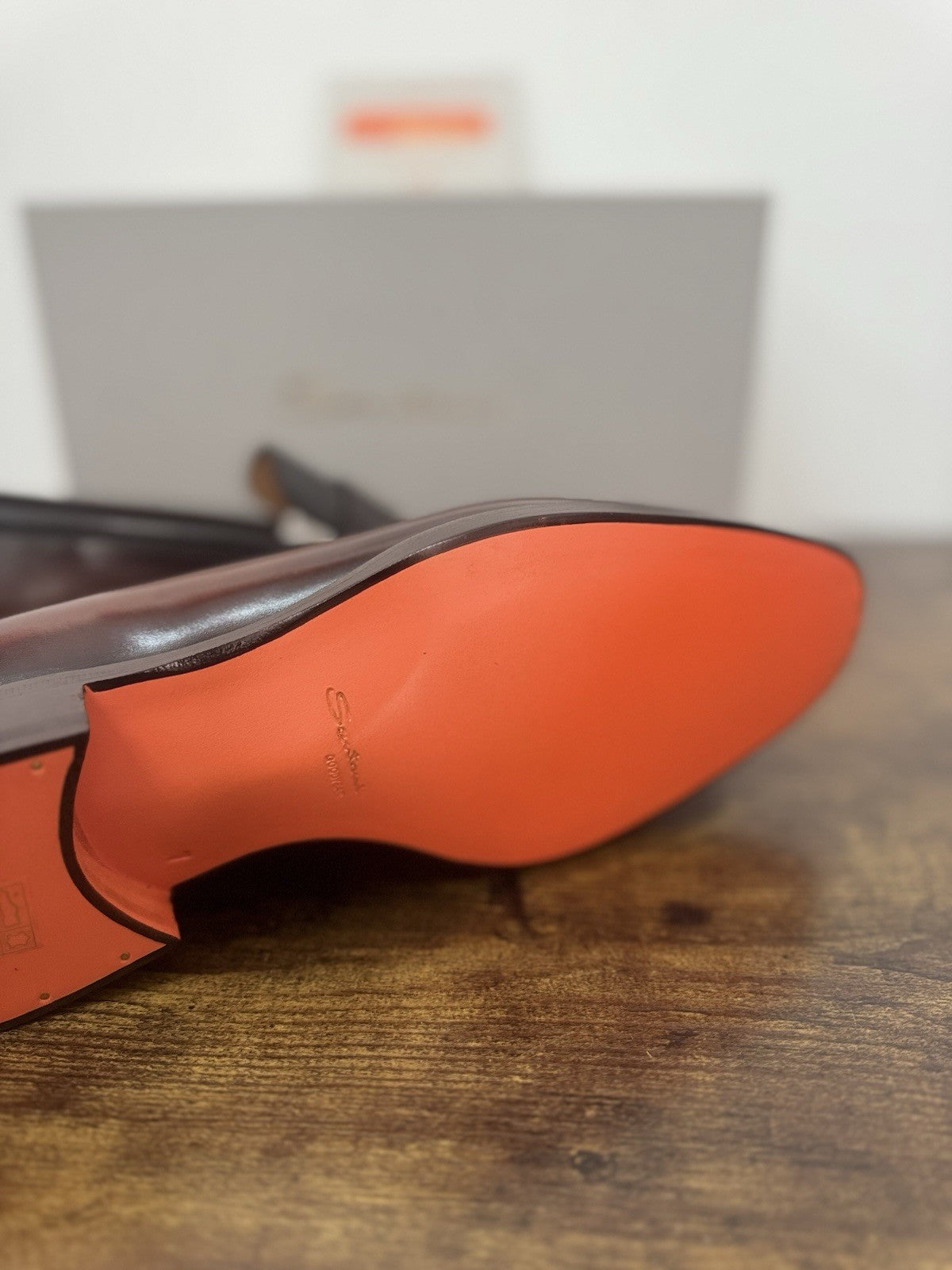 Santoni Mocassino Goodyear  Pelle  Anticata   Luxury Scarpa Santoni Uomo 41