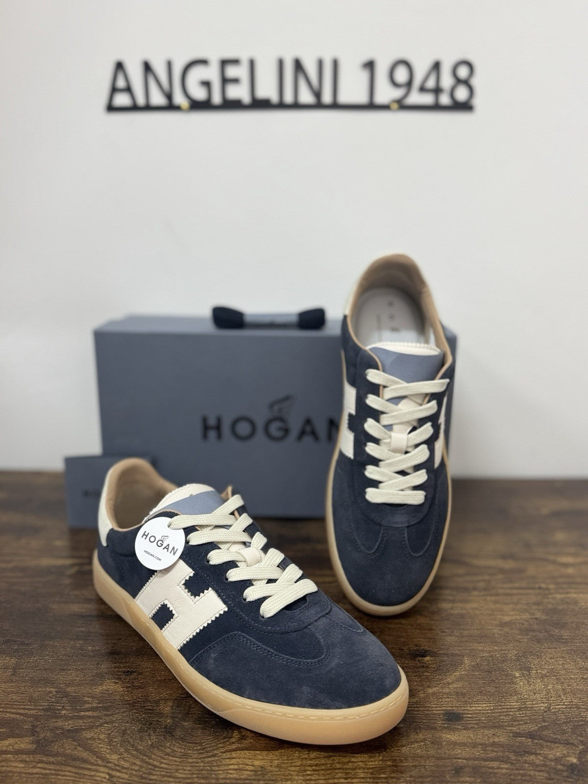 Hogan Cool Sneaker Suede Blu Casual Hogan Scarpa Uomo 43