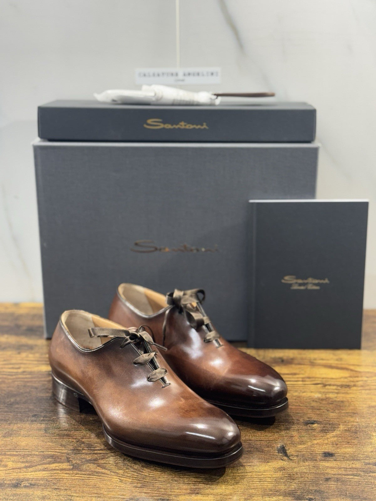 Santoni Stringata  3 Fori Limited Edition Box  Luxury Handmade Santoni Uomo 39