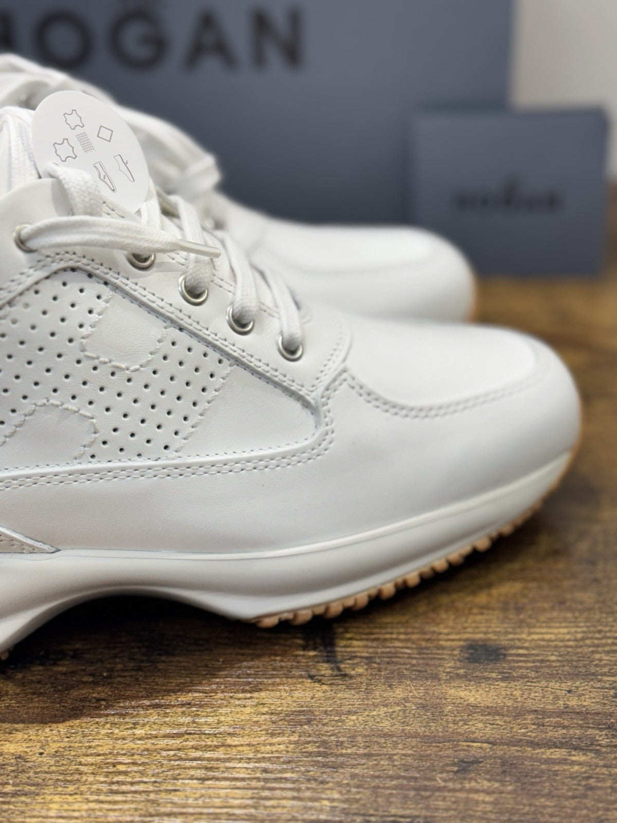 Hogan Interactive H Forata  Pelle Bianco Icon Scarpa Hogan Donna 35