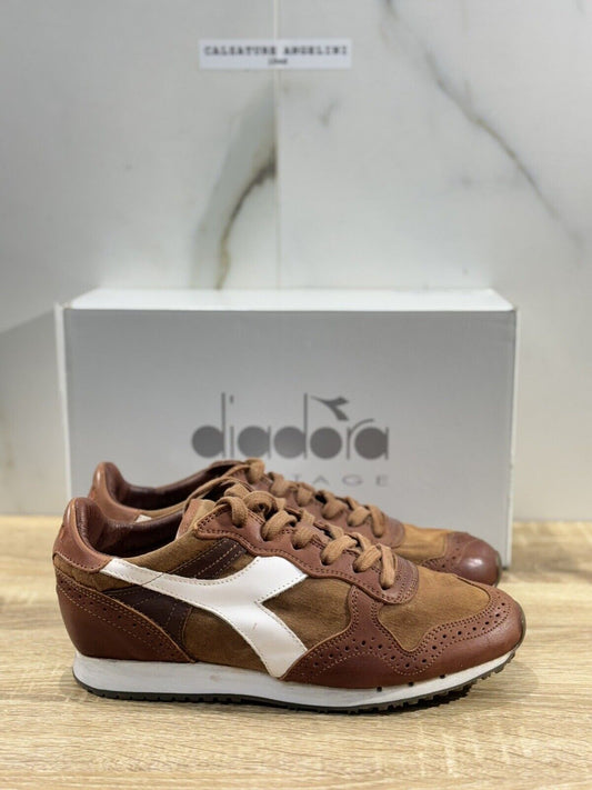 Diadora Heritage Sneaker Uomo Trident C Dyed    Pelle  Brown   Sneaker 40.5