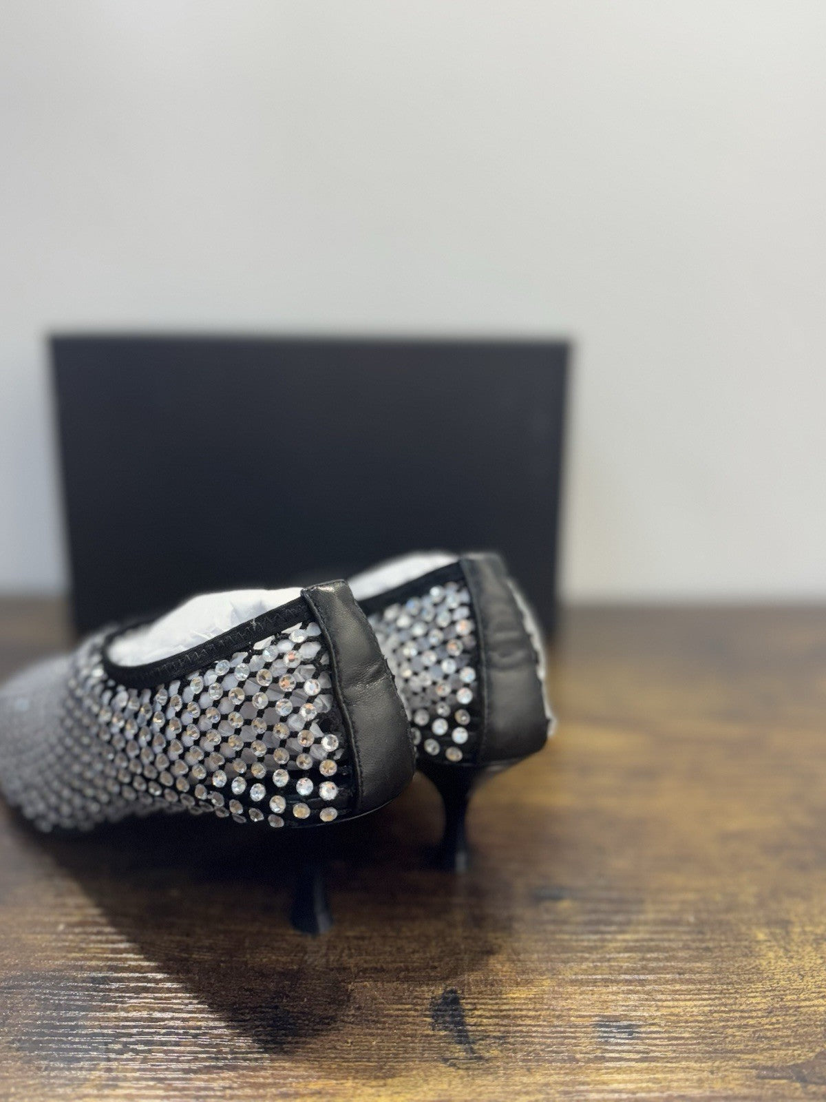 Strategia Ballerina Donna Con Tacco  Nero  Strass Casual Donna 37