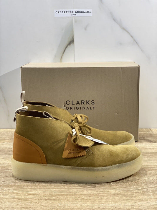 Clarks Original scarpa uomo desert cup pelle quercia suede fondo crepe sole 44